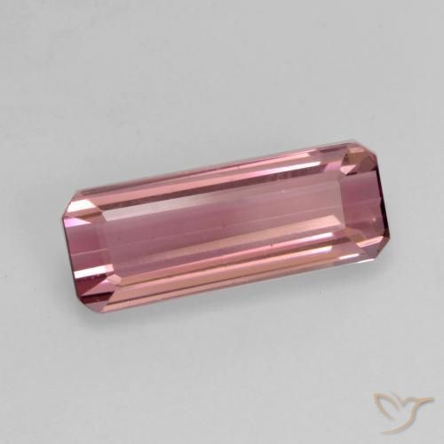 Turmalina Púrpura real natural de 1.47 ct, Corte Octágono / Esmeralda, VS