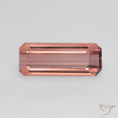 1.22ct Natural Rosado medio Turmalina, corte esmeralda, VS-SI