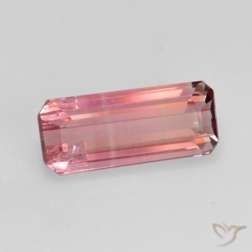 Turmalina Rosado naranja natural de 1.16 ct, Corte Octágono / Esmeralda, VS-SI