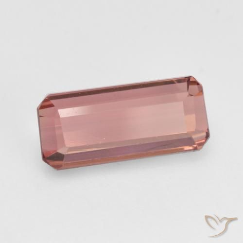 Turmalina Rosado medio natural de 1.37 ct, Corte Octágono / Esmeralda, VVS-VS