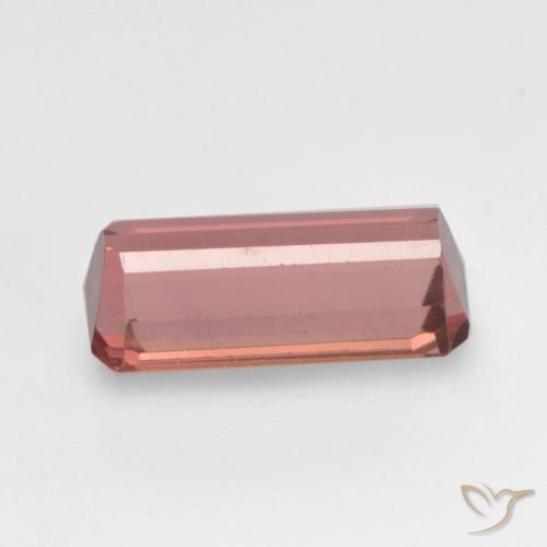 Turmalina Rosado medio natural de 1.37 ct, Corte Octágono / Esmeralda, VVS-VS