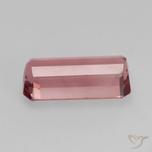 Turmalina Rosado intenso natural de 1.26 ct, Corte Octágono / Esmeralda, VS