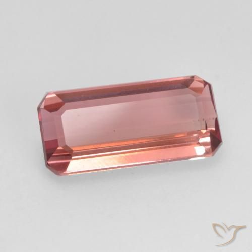 Turmalina Rosado medio natural de 1.48 ct, Corte Octágono / Esmeralda, VVS-VS