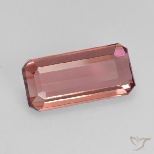 Turmalina Rosado medio natural de 1.36 ct, Corte Octágono / Esmeralda, VVS-VS