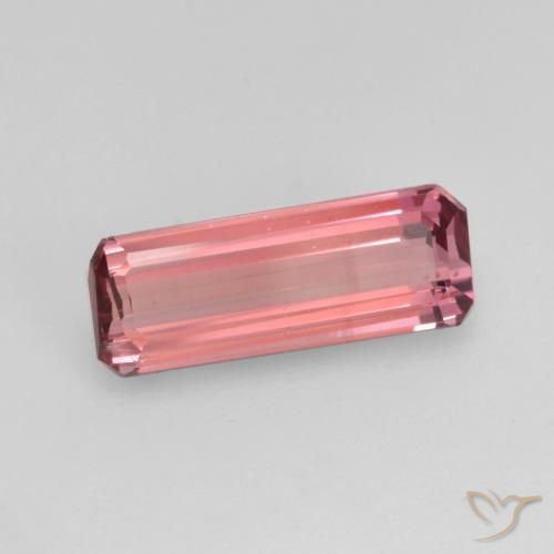 Turmalina Rosado naranja natural de 1.14 ct, Corte Octágono / Esmeralda, VS-SI