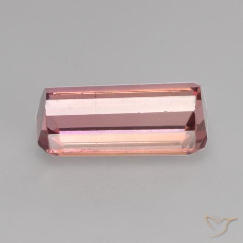 Turmalina Rosado naranja natural de 1.44 ct, Corte Octágono / Esmeralda, VVS-VS