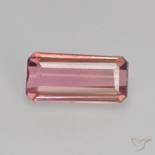 Turmalina Rosado medio natural de 1.16 ct, Corte Octágono / Esmeralda, VVS-VS