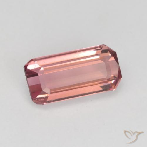 Turmalina Rosado rojizo natural de 1.04 ct, Corte Octágono / Esmeralda, VS