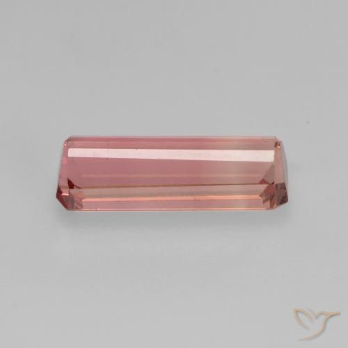 Turmalina Rosado terroso natural de 1.14 ct, Corte Octágono / Esmeralda, VS