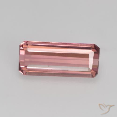 1.45ct Natural Rosado naranja Turmalina, corte esmeralda, VS