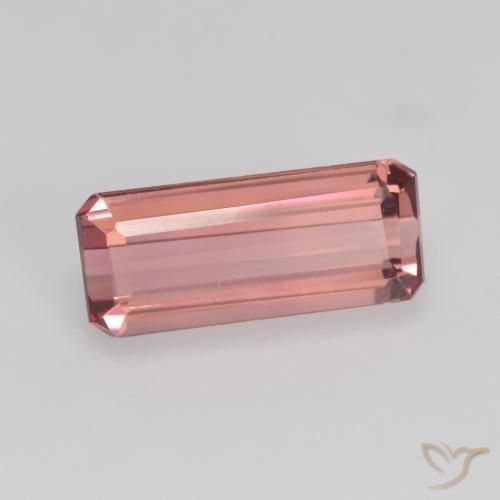 Turmalina Rosado naranja natural de 1.45 ct, Corte Octágono / Esmeralda, VS