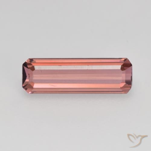 1.04ct Natural Rosado medio Turmalina, corte esmeralda, VVS-VS