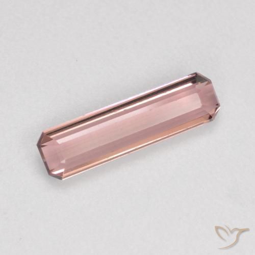 0.90ct Natural Rosado medio turmalina, Corte Octágono / Esmeralda, VS, Photo A