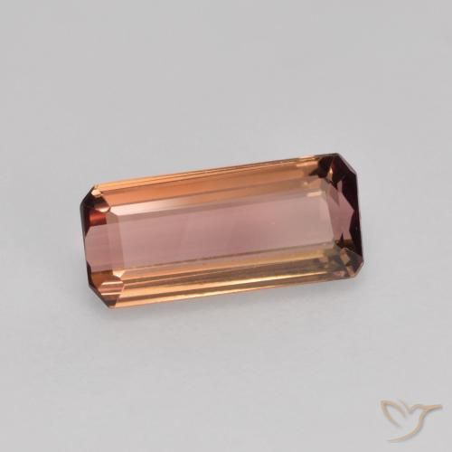 Turmalina Rojo ladrillo natural de 0.96 ct, Corte Octágono / Esmeralda, VVS-VS