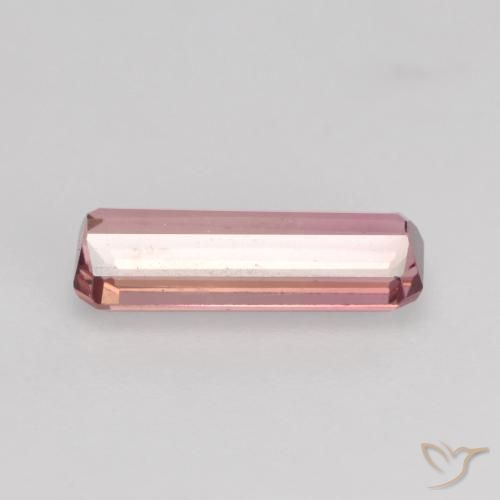 Turmalina Rojo manzana claro natural de 0.90 ct, Corte Octágono / Esmeralda, VS