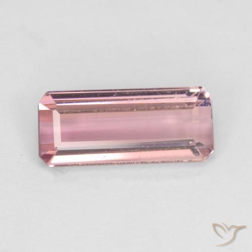 1.86ct Natural Bubblegum rosado claro Turmalina, corte esmeralda, VS