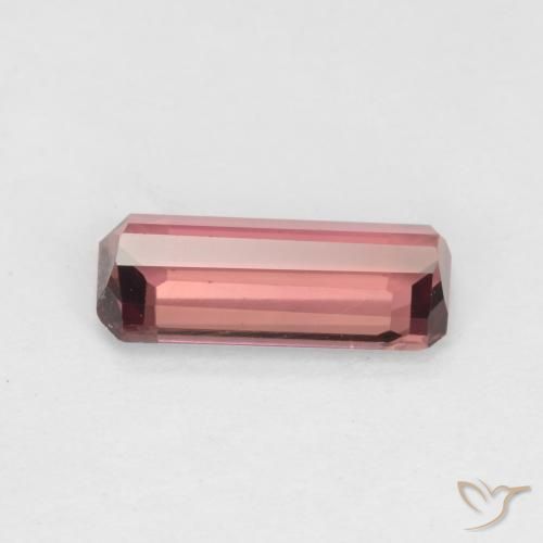 Turmalina Rosado naranja natural de 1.37 ct, Corte Octágono / Esmeralda, VS