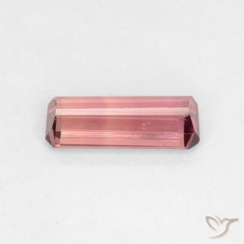 Turmalina Rosado naranja natural de 1.14 ct, Corte Octágono / Esmeralda, VS-SI