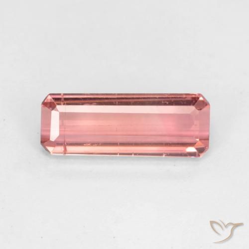 1.64ct Natural Rosado intenso turmalina, corte esmeralda, VS-SI