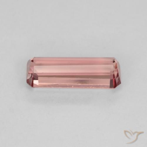 Turmalina Rosado naranja natural de 1.02 ct, Corte Octágono / Esmeralda, VS-SI