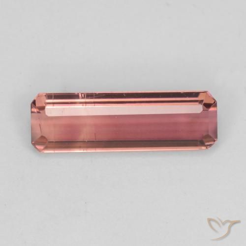 1.40ct Natural Rosado naranja Turmalina, corte esmeralda, VS-SI