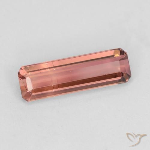 Turmalina Rosado naranja natural de 1.40 ct, Corte Octágono / Esmeralda, VS-SI
