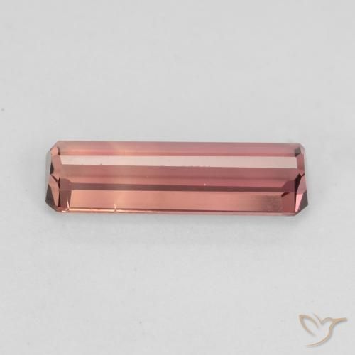 Turmalina Rosado naranja natural de 1.40 ct, Corte Octágono / Esmeralda, VS-SI