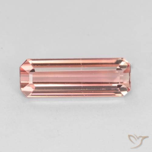 1.47ct Natural Rosado terroso Turmalina, corte esmeralda, VS-SI