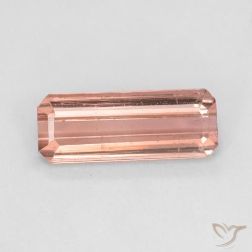 1.54ct Natural Rosado naranja Turmalina, corte esmeralda, VS