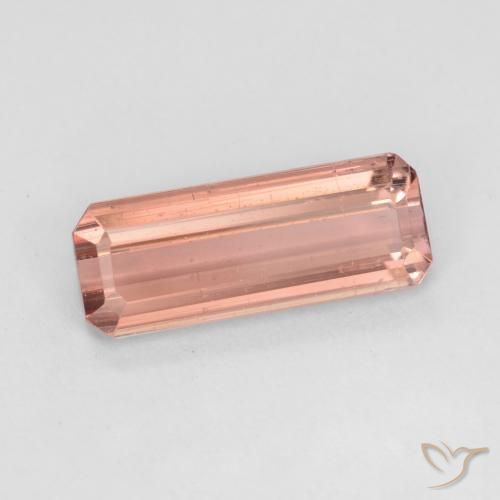 Turmalina Rosado naranja natural de 1.54 ct, Corte Octágono / Esmeralda, VS