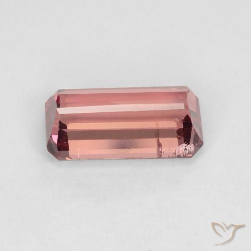 Turmalina Rosado naranja natural de 1.42 ct, Corte Octágono / Esmeralda, SI