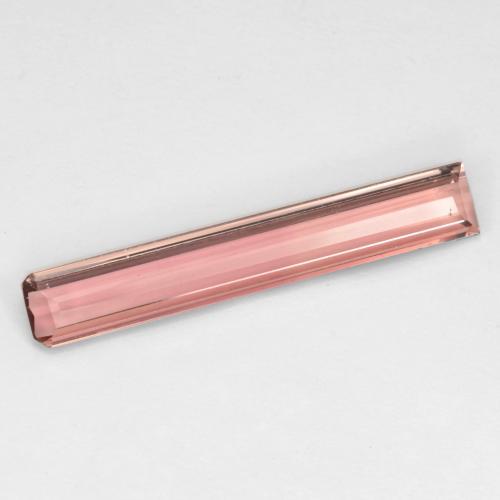 Turmalina rosa natural de 2,18 ct, corte esmeralda, VS
