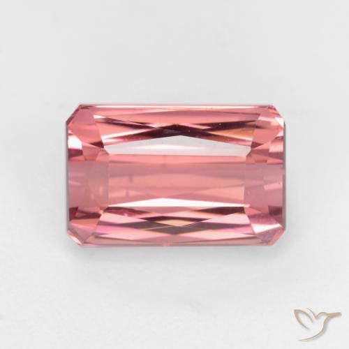 2.32ct Natural Rosado naranja turmalina, corte esmeralda, VS-SI