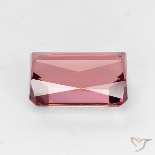 Turmalina Rosado naranja natural de 2.32 ct, Corte Octágono / Esmeralda, VS-SI