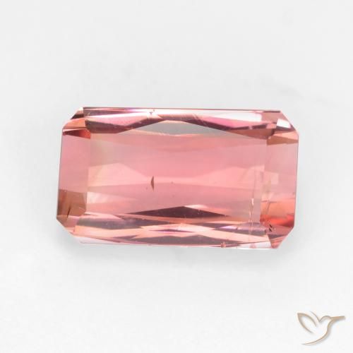 2.81ct Natural Rosado naranja Turmalina, corte esmeralda, VS-SI