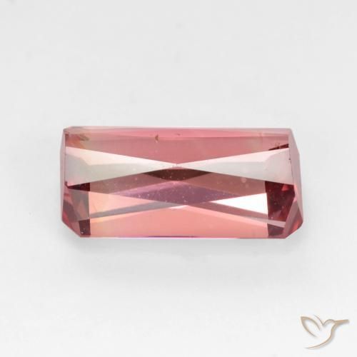 Turmalina Rosado naranja natural de 2.81 ct, Corte Octágono / Esmeralda, VS-SI