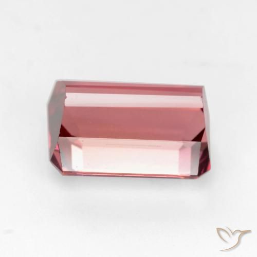 Turmalina Rosado naranja natural de 2.77 ct, Corte Octágono / Esmeralda, VVS-VS