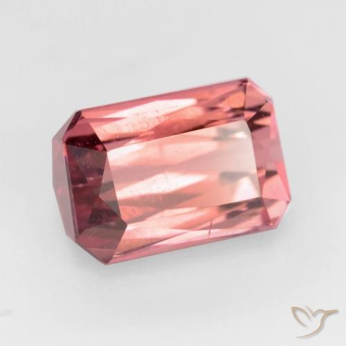 Turmalina Rosa oscuro natural de 3.06 ct, Corte Octágono / Esmeralda, SI