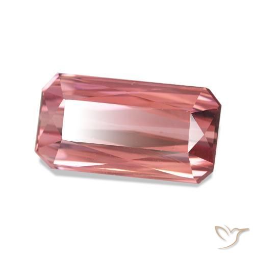 Turmalina Rosado intenso natural de 3.12 ct, Corte Octágono / Esmeralda, VS