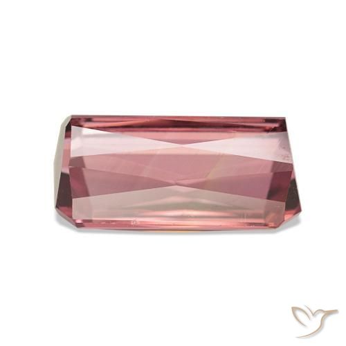 Turmalina Rosado intenso natural de 3.12 ct, Corte Octágono / Esmeralda, VS