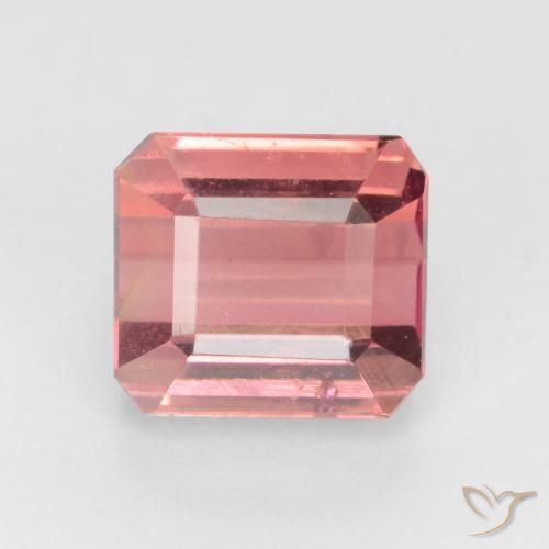 2.98ct Natural Rosado naranja Turmalina, corte esmeralda, VS-SI