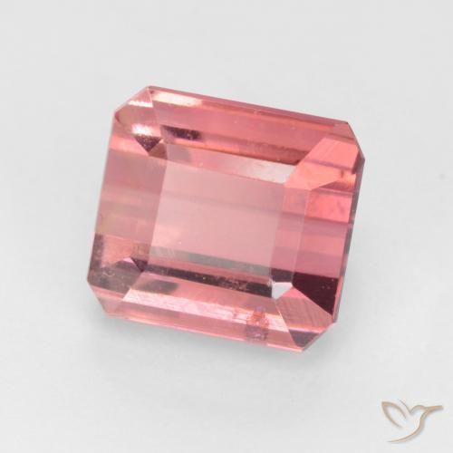 Turmalina Rosado naranja natural de 2.98 ct, Corte Octágono / Esmeralda, VS-SI