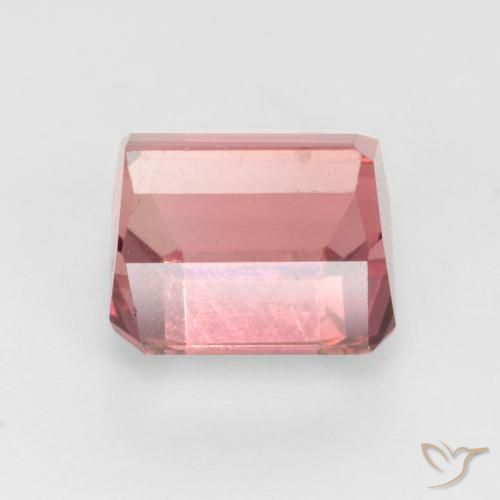Turmalina Rosado naranja natural de 2.98 ct, Corte Octágono / Esmeralda, VS-SI