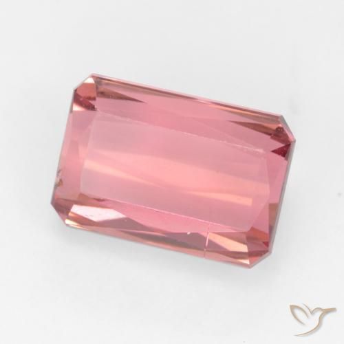 Turmalina Rosado claro natural de 3.08 ct, Corte Octágono / Esmeralda, VS-SI