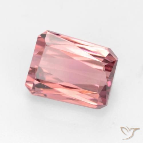 Turmalina Rosado naranja natural de 2.70 ct, Corte Octágono / Esmeralda, VVS-VS