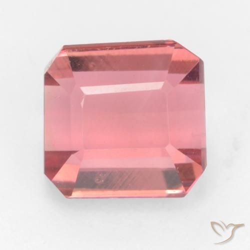 2.30ct Natural Rosado naranja intenso Turmalina, corte esmeralda, VS
