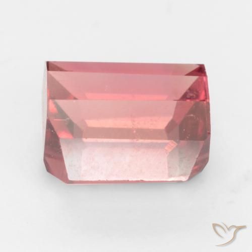 Turmalina Rosado naranja intenso natural de 2.30 ct, Corte Octágono / Esmeralda, VS