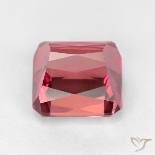 Turmalina Rosado Bubblegum natural de 2.53 ct, corte esmeralda, VS