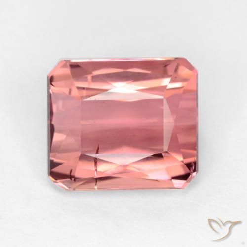2.64ct Natural Rosa oscuro Turmalina, corte esmeralda, SI