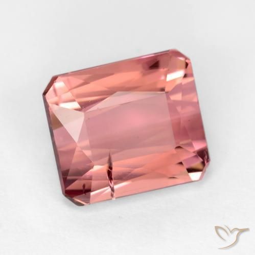 Turmalina Rosa oscuro natural de 2.64 ct, Corte Octágono / Esmeralda, SI